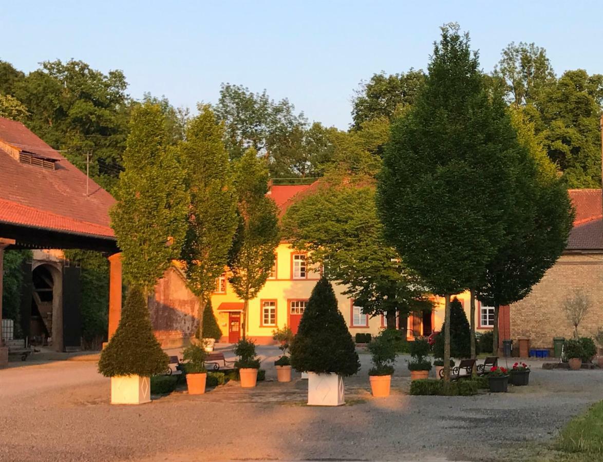 Wiesenbach Elegantes Gaesteapartment Verano In Schloss Und Hofgut Langenzell מראה חיצוני תמונה
